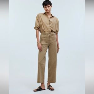 Madewell Tan Wide Leg Pants